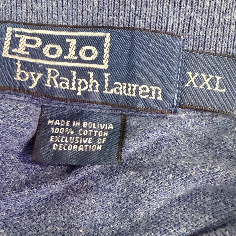 Polo Ralph Lauren Polo Shirt Mens XXL Blue Classic Cotton Short Sleeve Pony Golf